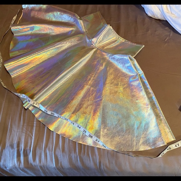 Holographic skater skirt bell skirt circle - Picture 3 of 9